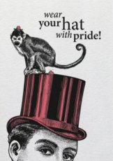 Postkaart Hat With Pride