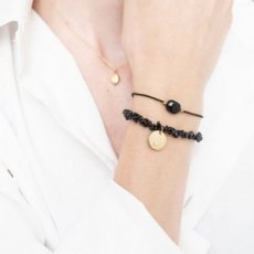 BSABZWONYX Gemstone bracelet black Onyx