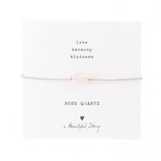 Bracelet en pierres précieuses Quartz rose.