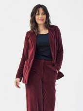 MDMSYYBLZRVLVT Mademoiselle Yeye Velvet Blazer