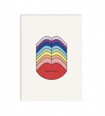 Postkaart Rainbow kisses