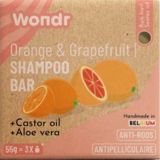 Wondr ORANGE is the new bar shampoo bar